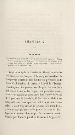 Chapitre X. Les Annamites nous proposent la paix ...