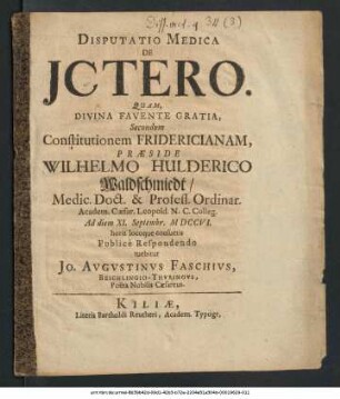 Disputatio Medica De Jctero