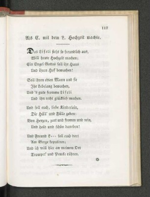 Als C. mit L. Hochzeit machte.