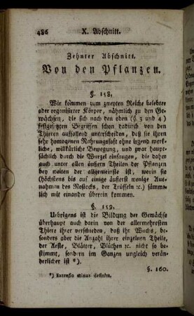 Zehnter Abschnitt. Von den Pflanzen