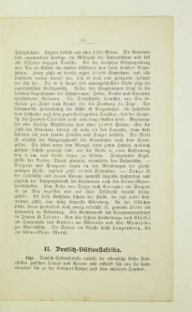 II. Deutsch-Südwestafrika