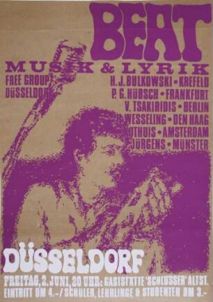 Plakat "Beat&Lyrik"