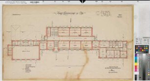 Olpe, Lehrerseminar: Grundriss Erdgeschoss