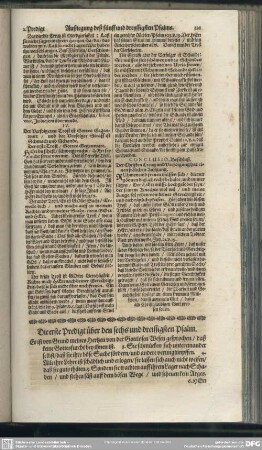 Die Predigten über den sechs und dreissigsten Psalm