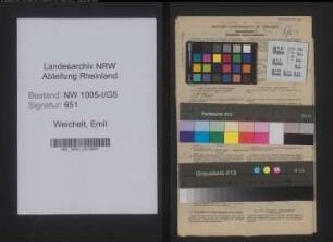 Entnazifizierung Emil Weichelt , geb. 09.03.1897 (Beamter)