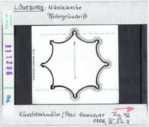 Lüneburg: Nikolaikirche, Pfeilergrundriss