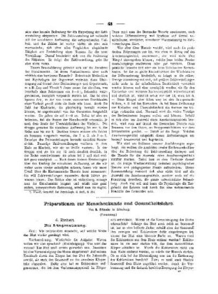 Präparation zur Menschenkunde und Gesundheitslehre : (Fortsetzung)