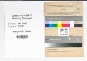 Entnazifizierung Jakob Wingerath, geb. 25.06.1914 (Angest.)