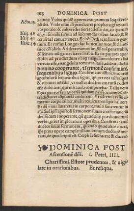 Dominica Post Ascensionem domini.