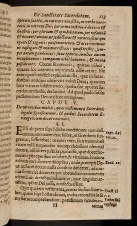 113-124, Caput V - VI