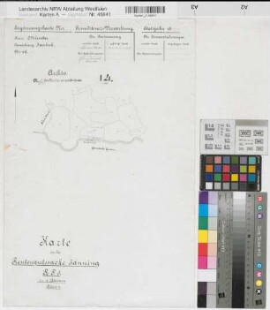 Greven (Greven), Rentengutsache Janning-Pentrup, Katasterauszug Flur 14