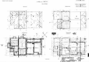 Altingen: Empfangsgebäude Verwaltungsgebäude Grundrisse UG,EG,OG,DG
