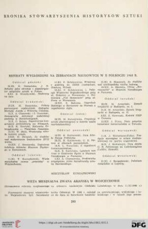 Wieża mieszkalna zwana ariańską w Wojciechowie : (Streszczenie referatu wygłoszonego na zebraniu naukowym Oddziału Lubelskiego w dniu 17.VI.1960 r.)