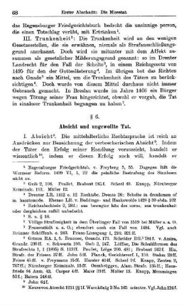 § 6. Absicht und ungewollte Tat.