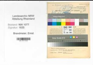 Entnazifizierung Ernst Brandmeier , geb. 30.06.1892 (Polizist)