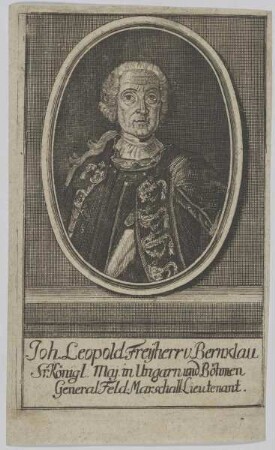 Bildnis des Johann Leopold von Bärenklau zu Schönreith