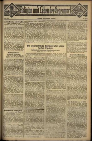 Dritte Ausgabe vom Sonntag, den 03. Juni 1934.