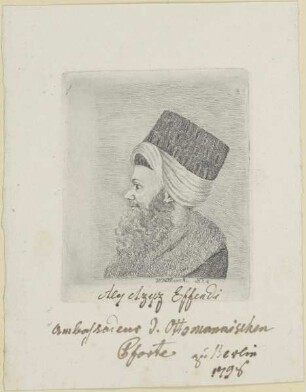 Bildnis des Ali Aziz Efendi