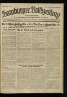 Hamburger Volkszeitung : kommunistische Tageszeitung für Hamburg und Umgebung