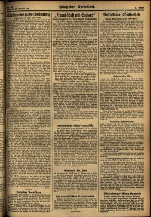 Zweite Ausgabe vom Mittwoch, den 26. Februar 1936.