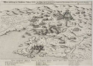 Wahre abbildung der Türckischen Vestung Clissa, wie selbige den 40. Martii 1648. durch den Venetianischen General Leonardo Foscolo/ mit gutem Success erobert worden.