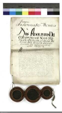 Adolf [von Dalberg], Abt von Fulda, stiftet das geistliche Alumnat zu Fulda