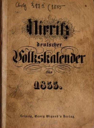 Deutscher Volkskalender. 1855 = N.F. 5