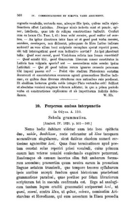 10. Perperam omissa interpunctio