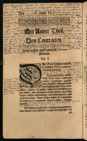Von Conträcten (Tit. I.-Tit. VI.)