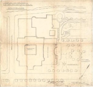 Hildebrand, Adolf von; Köln, Hansaplatz; Vater-Rhein-Brunnen - Lageplan