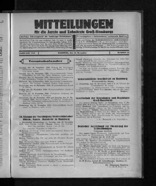 Jahrgang 1929, Hamburg, den 10. November, Nummer 45