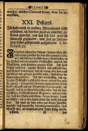XXI. Discurs.
