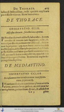 De Thorace