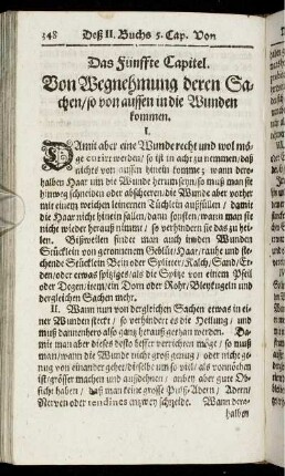 Das Fünffte Capitel. - Das Zehende Capitel.