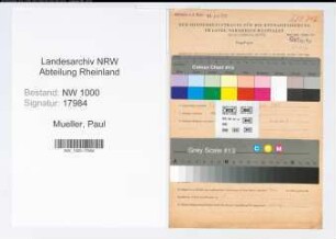 Entnazifizierung Paul Mueller, geb. 11.09.1892 (Lehrer)