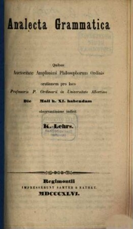 Analecta grammatica