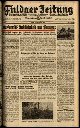 Ausgabe vom Freitag, den 09. Oktober 1942.