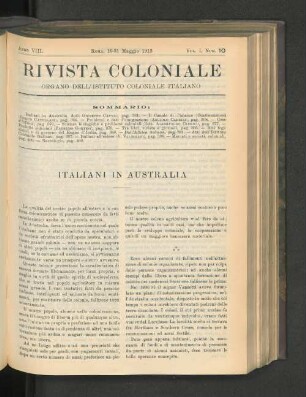 Italiani In Australia.