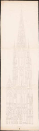 Dom, Köln: Aufriss des südlichen Turms