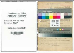 Entnazifizierung Elisabeth Broecker , geb. 18.10.1922 (Lehrerin)
