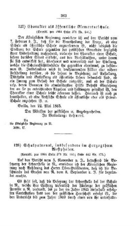 Charakter als öffentliche Elementarschule : [III. Elementarschulwesen]