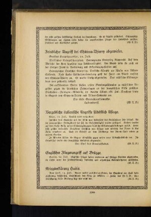 Vergebliche italienische Angriffe südöstlich Asiago.