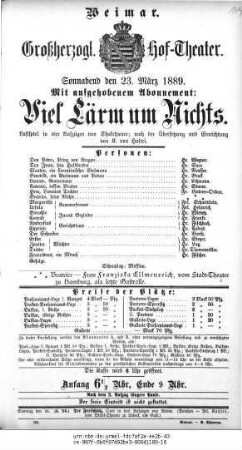 Viel Lärm um Nichts