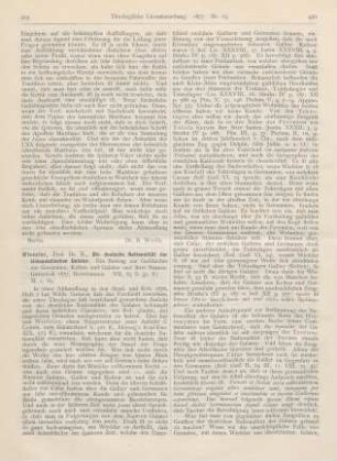 419-421 [Rezension] Wieseler, K., Die deutsche Nationalität der kleinasiatischen Galater. Ein Beitrag zur Geschichte der Germanen, Kelten und Galater und ihrer Namen