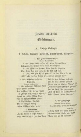 Zweiter Abschnitt. Dichtungen