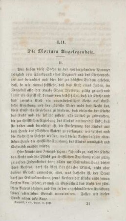 481-491 Die Mortara-Angelegenheit : Fortsetzung