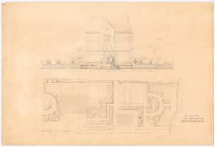Krankenhaus, Berlin-Charlottenburg: Lageplan, Aufriss