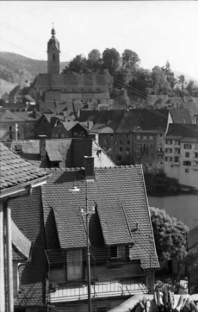 Laufenburg: Blick von oben auf die Stadtteile