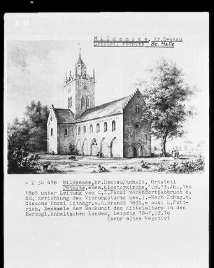 Ansicht der Klosterkirche in Dessau-Mildensee