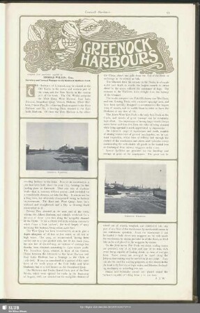 Greenock harbours